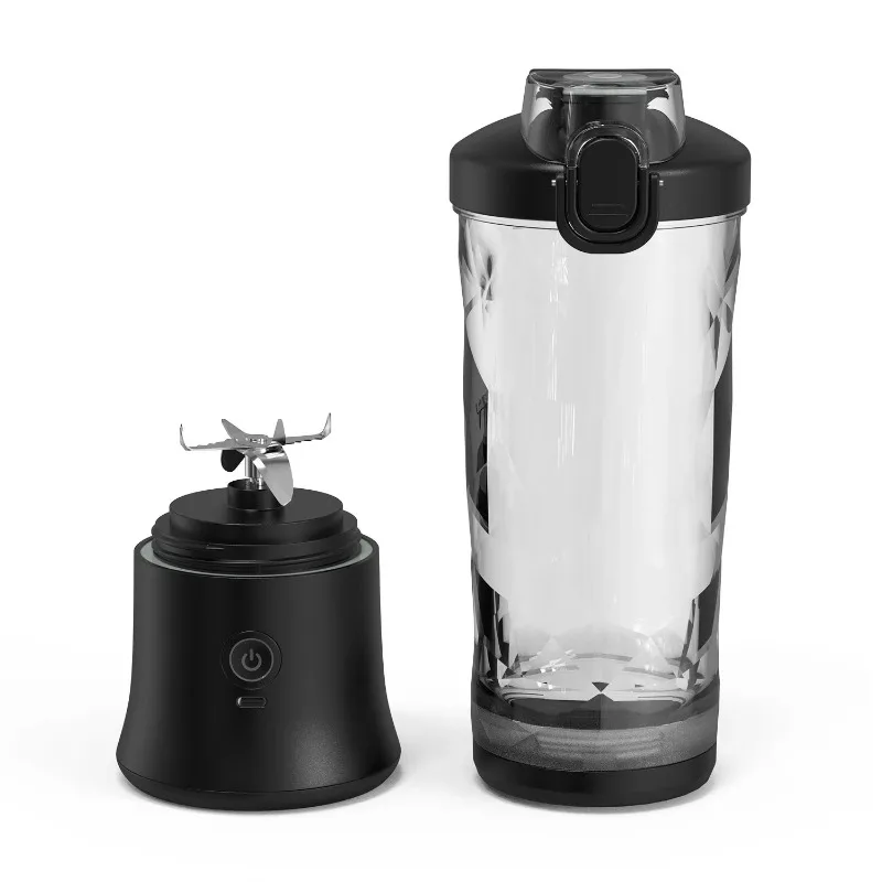 

600Ml portable USB protein shaker electric mixer rechargeable waterproof beverage cover with self-cleaning function