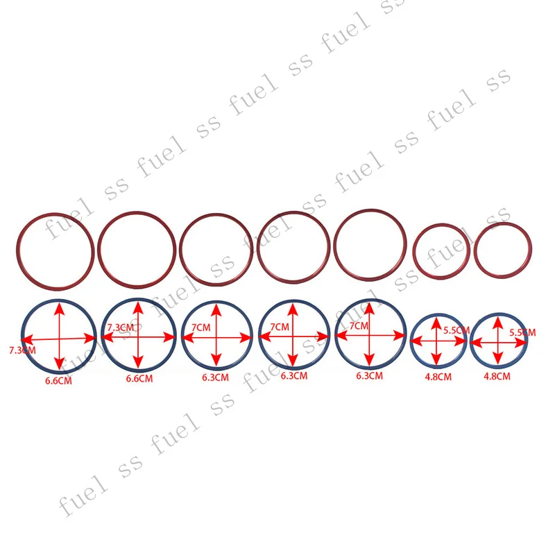 S+ AC Air Vent Outlet Inner Ring Cover Trim For Mercedes Benz C Class W205 Red 7Pcs view 6