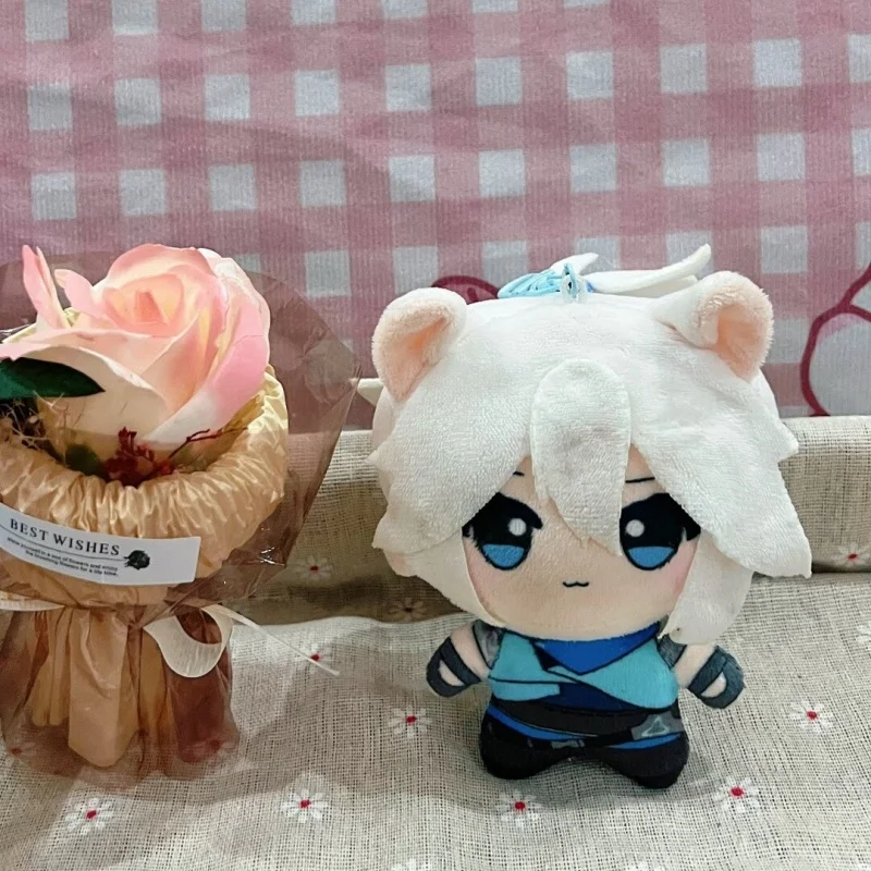 

Кукла-брелок Valorant Clave Jett, подвеска с персонажем мультфильма и крючком, очаровательное украшение для рюкзака для любителей игр, подарок для игроков