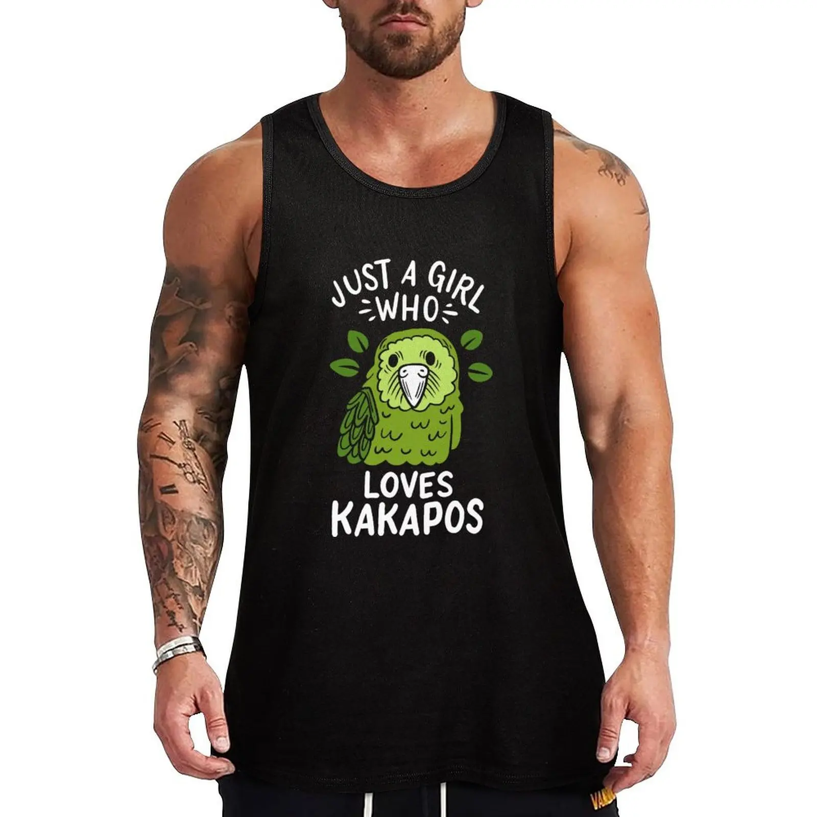 Kakapo Birds Kakapo Lover Tank Top Simple Basic Tank Top Regular Fit Sleeveless Shirt