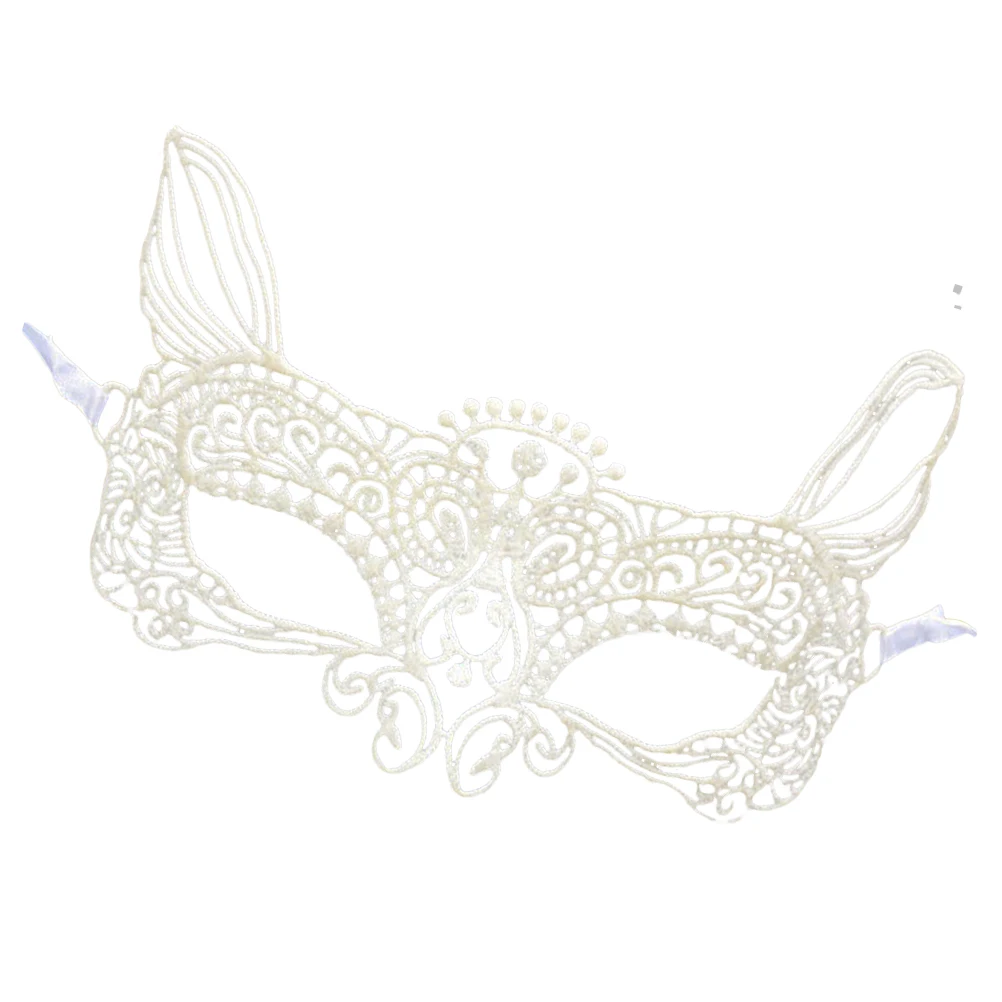 

The Mask Party Lace Masquerade Hollow Out Half White Carnival Halloween