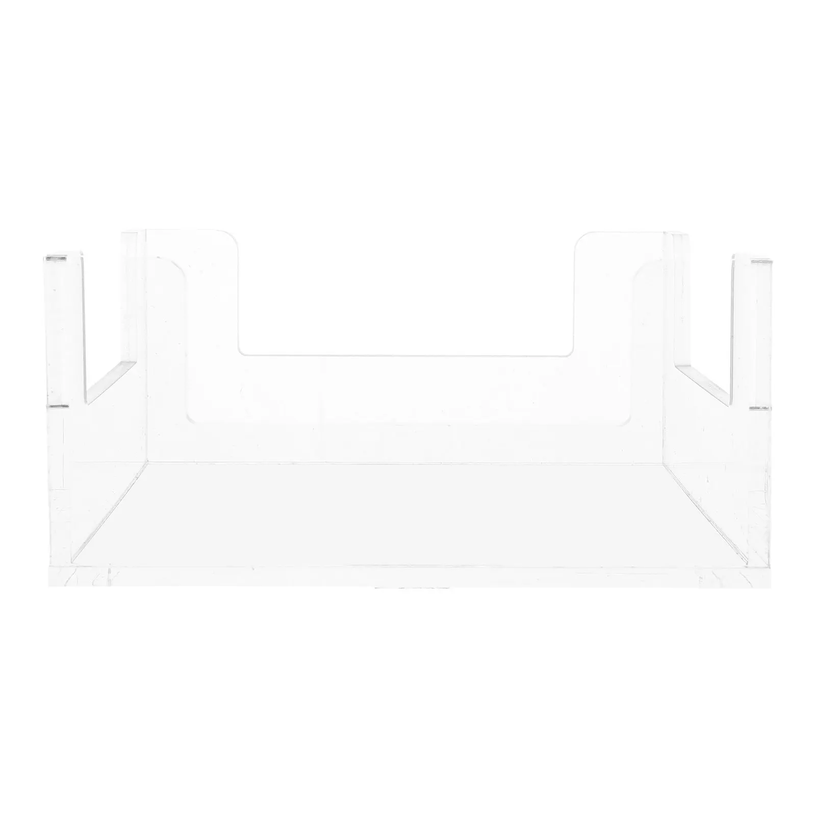 

Clear Acrylic Napkin Holder Square Minimalist Desktop Tissue Dispenser for Living Room Office Bedroom Kitchen Table Decor