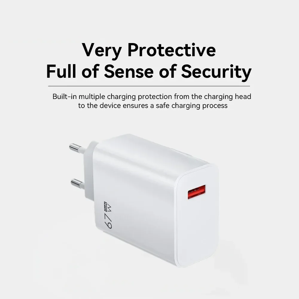 67W 6A Type C Cable For Xiaomi USB Fast Charger Phone Power Adapter For Mi 12 11 POCO X5 X4 Pro Redmi Note10 11 Charging Charger image 6