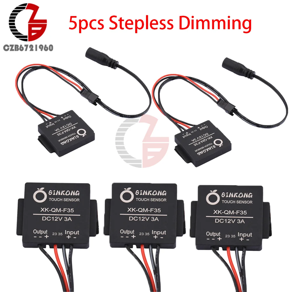 

12 В постоянного тока Светодиодный переключатель сенсорный переключатель Датчик двойной цветовой температуры бесконечное затемнение сенсорный чувствительный переключатель 3-5 мм датчик индукции