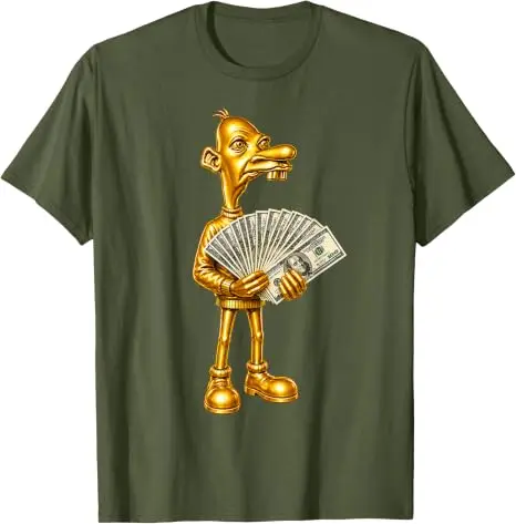 Rich Neegy Brainrot Meme Tuff Flexing Ironisches Gen Alpha Gen Z T-Shirt Y2k Grafik Weiches Baumwoll-T-Shirt Humor Streetwear Kleidung – Detail 11