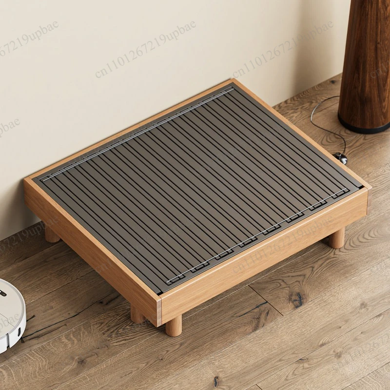 Solid Wood Pull Out Telescopic Sofa Bed Multifunctional Dual Purpose Folding Bed for Small Apartment