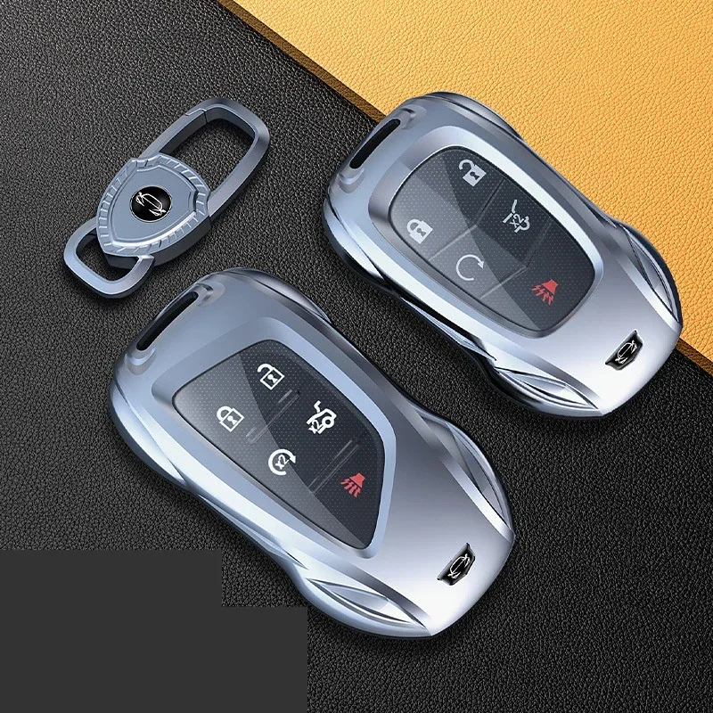 

For Cadillac CT4 CT5 CT6 XTS XT6 XT5 XT4 Zinc Alloy Car Key Protection Shell Cartoon Smart Remote Key Cover Car Accessories