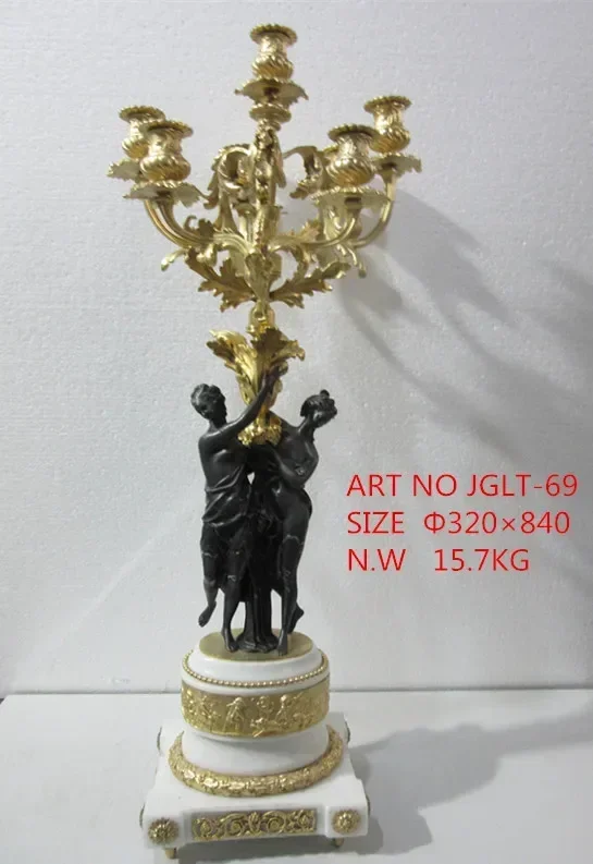 Antique classical Solid Bronze Two Ladies  Holding Candle for Holder/ candle sticks  Home decoration