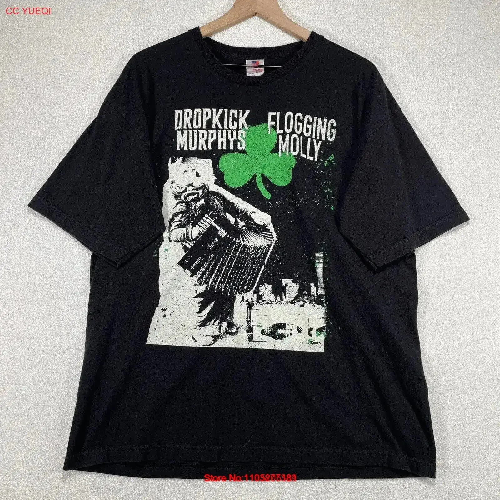 Dropkick Murphy Flogging Molly 2018 Tour T Shirt Mens XL Made in USA vintage Washed designer clothes Comfortable graphic