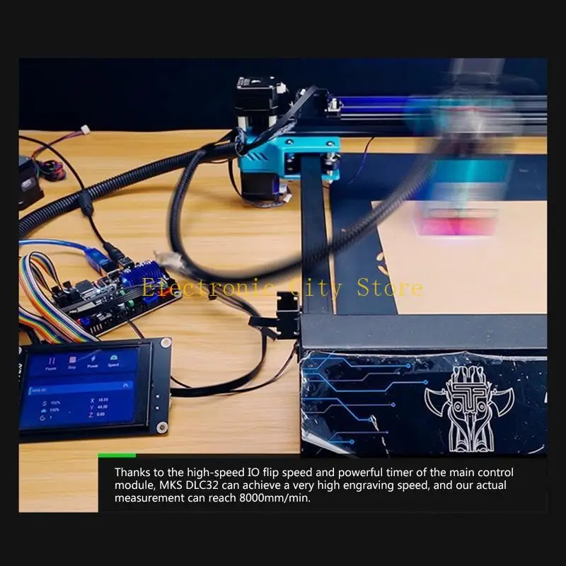 

3D-принтер материнская плата MKS DLC32 Офлайн-управление 32-разрядной ESP32 Wi-Fi 3D-гравюра HU8D