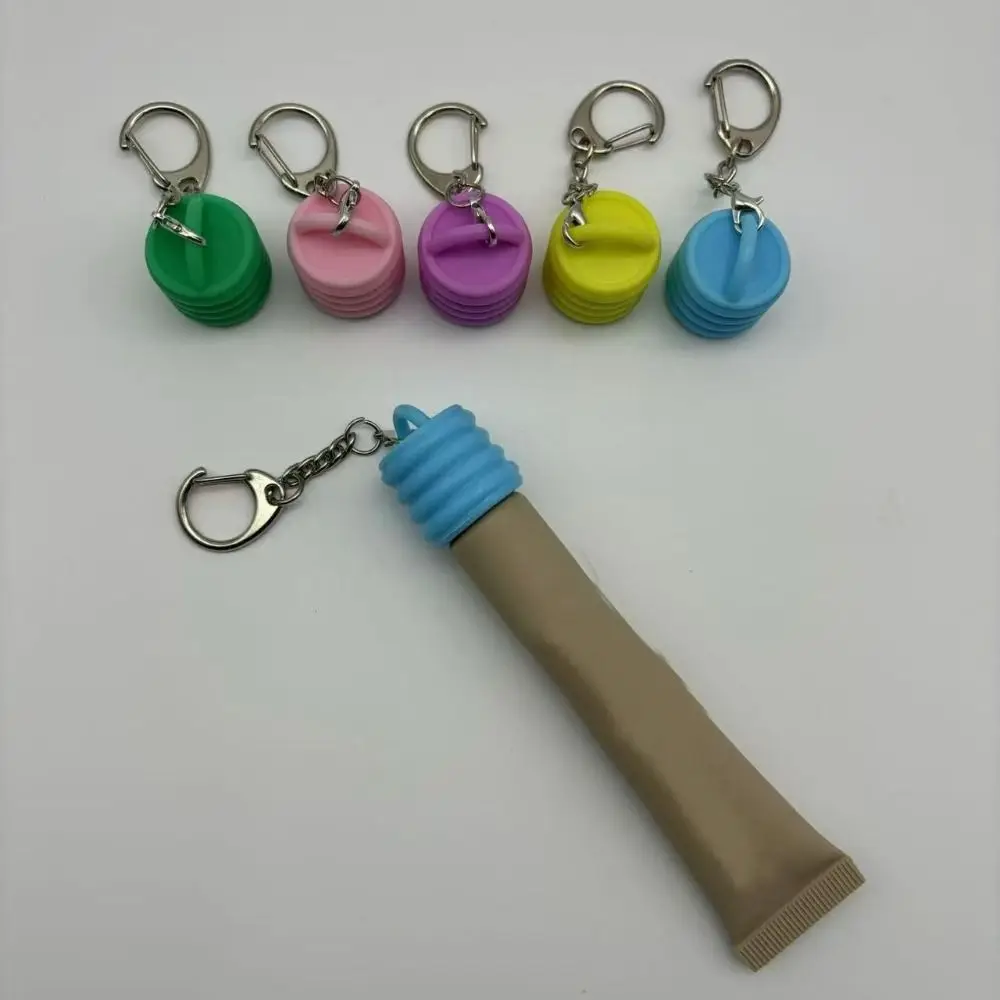 High Quality Plastic Keychain Cap Portable Durable Lid Cap Holder Keychain Compatible for Aquaphor Lip Balm