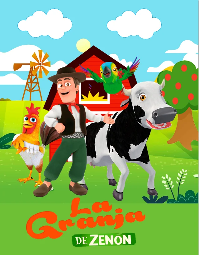 5x7FT Personalized La Granja De Zeon Red Barn Farm Happy Birthday Garden Custom Photo Backdrop Background Vinyl 220cm x 150cm