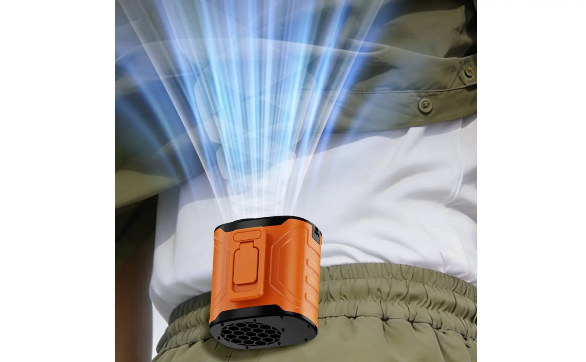 Neck Fan Strong Air Circulation Waist Fan Portable Neck Blower Quiet Operation Brushless Engine for Outdoor, Construction Neck Fan Strong Air Circulation Waist Fan Portable Neck Blower Quiet Operation Brushless Engine for Outdoor, Construction