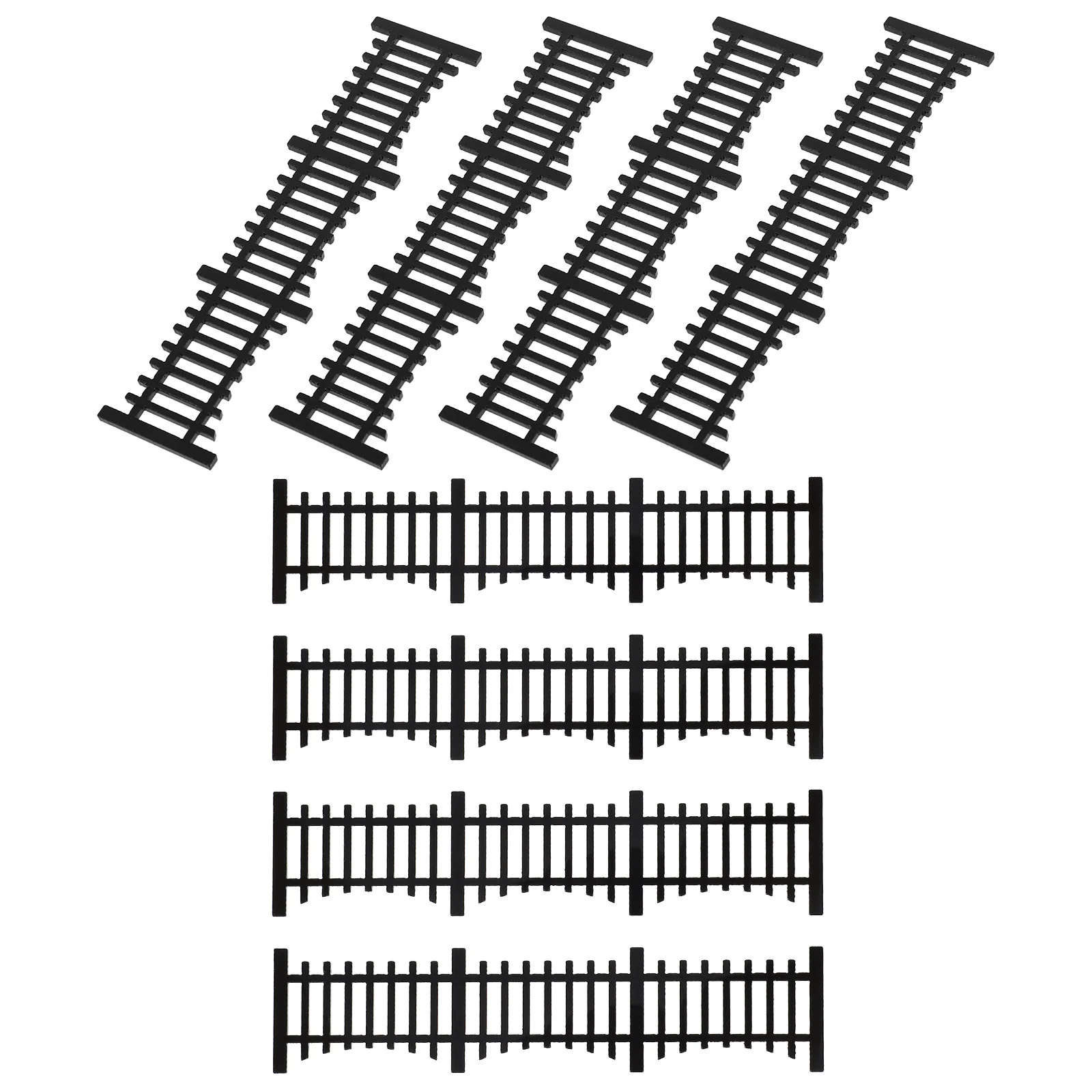 8 Pcs Mini Fence for Crafts Model Fairy Garden Accessories Outdoor Small Dollhouse Baby