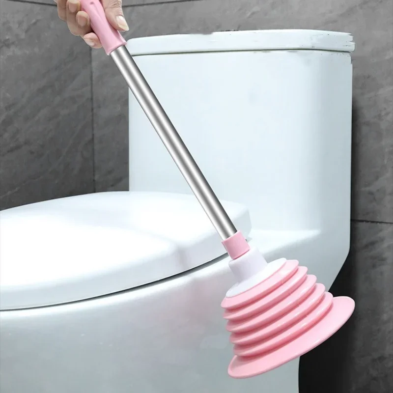 1PC Toilet Plungers Sewer Anti Bloking Tools Sink Bathtub Closestool Drain Pipeline Dredge Suction Cup Bathroom Kitchen Supplies