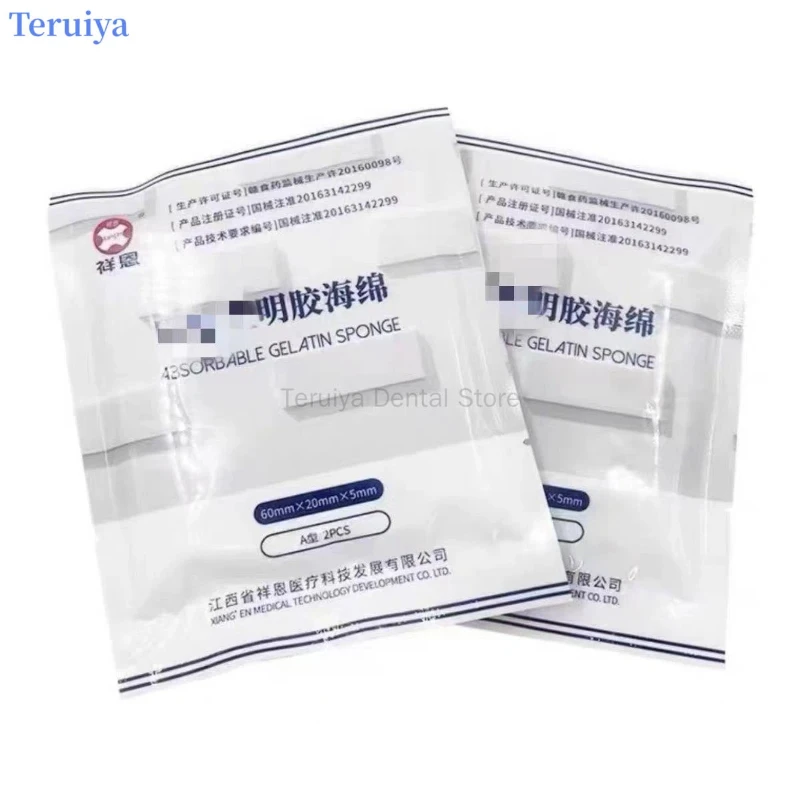 Dental Hemostatic Sponge, Absorbable Gelatin Sponge, Oral Surgery Hemostasis, Dental Wound Care, Medical Gelatin Hemostat, Impla
