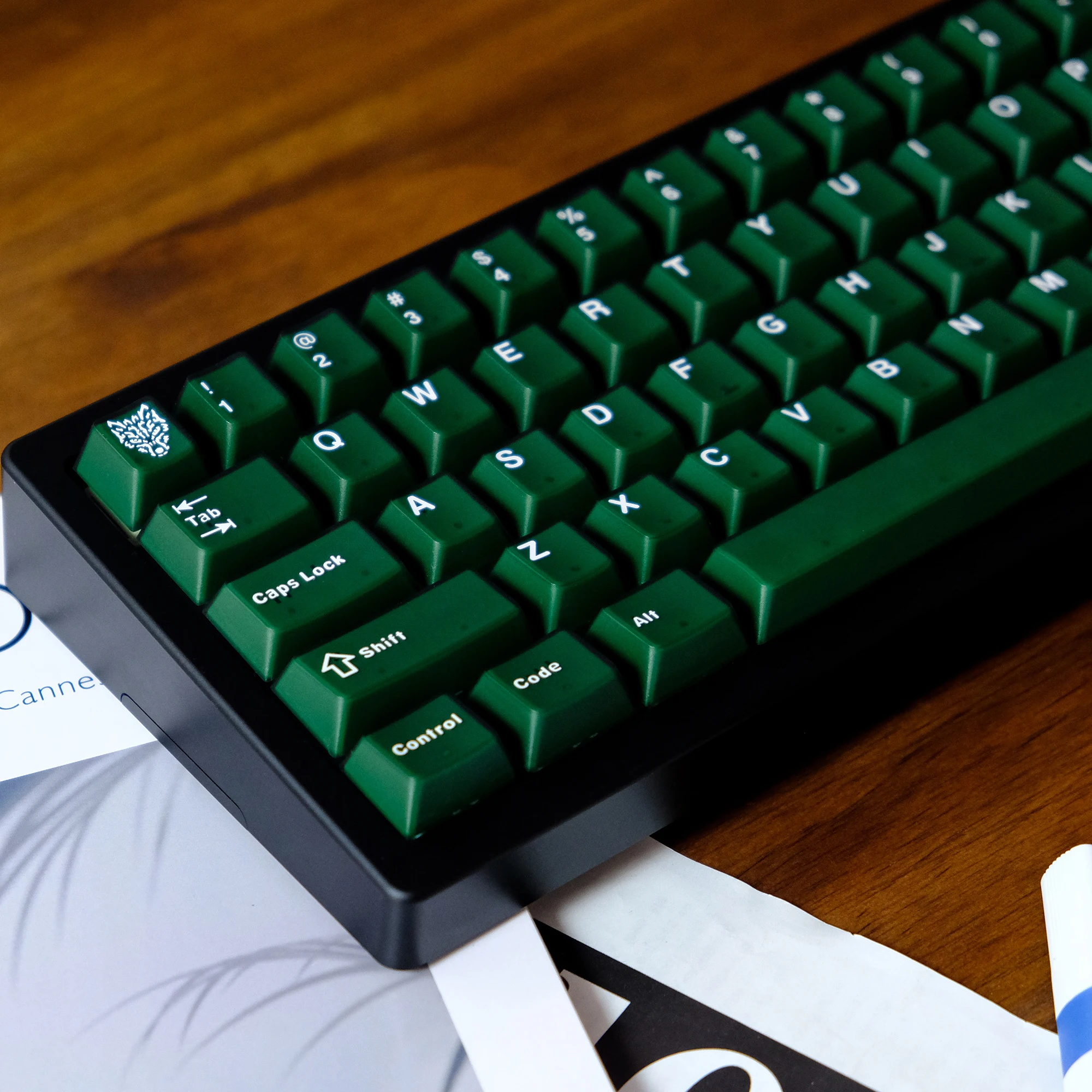 114 Keys Emerald Green Semi Transparent Keycaps Double Shot ABS Keycaps Cherry Profile for Gateron MX Switches Gamer Keyboard