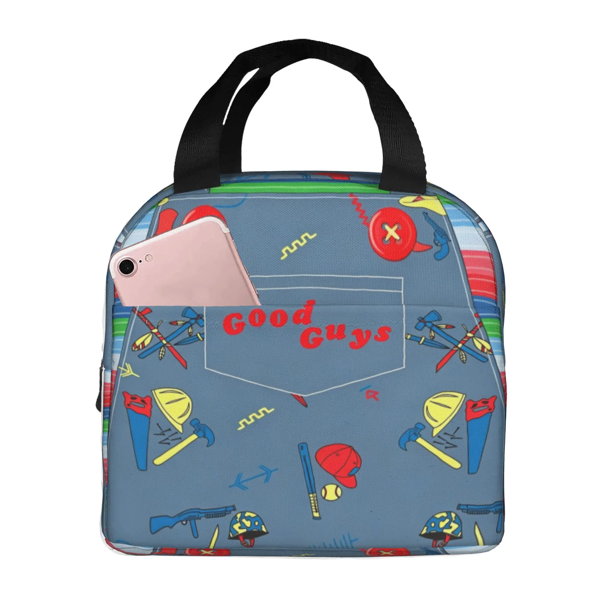 B-Brides of Chuckys Lunch Bag Men Women Cartoon Film Thermal Cooler Insulated Lunch Box for Adult Office