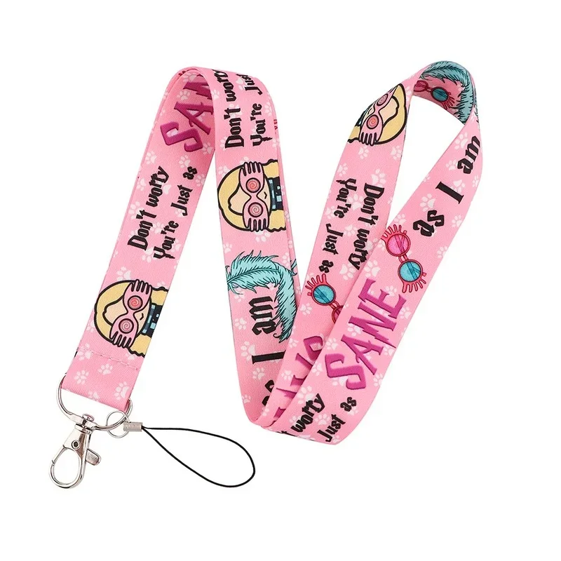 Anime Mobile Phone Belt Keychain for USB ID Card Sleeve Badge HolderCamera Key Card Lanyard Neck Strap Phone Rope Lariat
