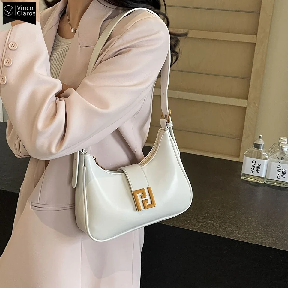 VC Fashionable Woman\'s Shoulder Bag Luxury Brand Purses and Handbags Designer PU Leather Crossbody Bags for Women Underarm Bag