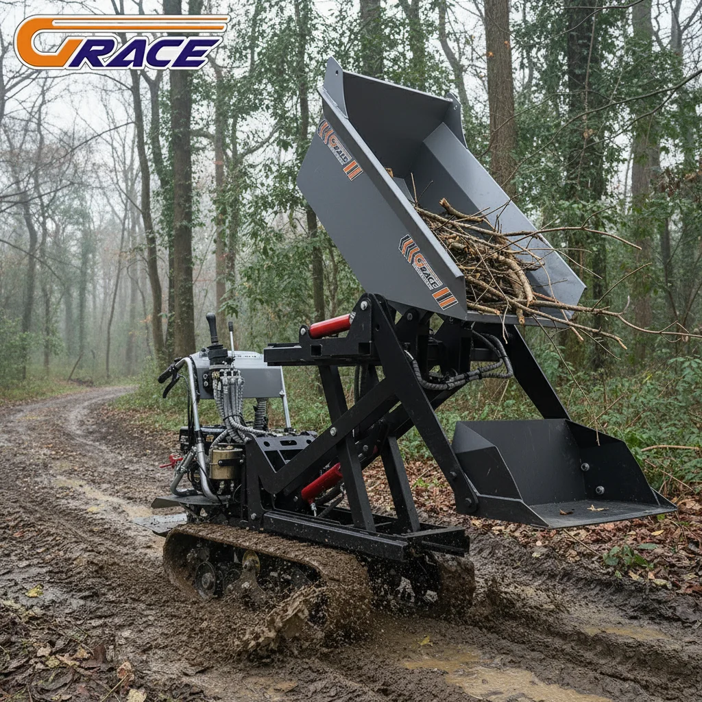 

Hot Sale Mini Crawler Dumper High Loading Capacity Light Duty Dump Truck with Low Fuel Consumption