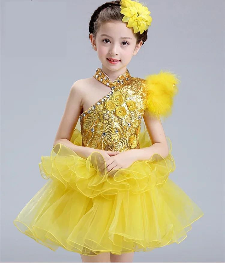 

Girls Ballet Dress For Children Girl Dance Clothing Kids Sequins Ballet Costumes For Girls Tutu Dance Girl Stage Dancewear