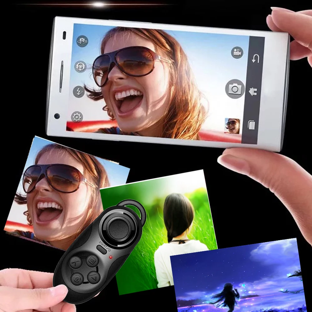 لوحة ألعاب بلوتوث لاسلكية صغيرة VR لوحة تحكم عن بعد لملحقات ألعاب الكمبيوتر المحمول والهواتف الذكية IOS/Android