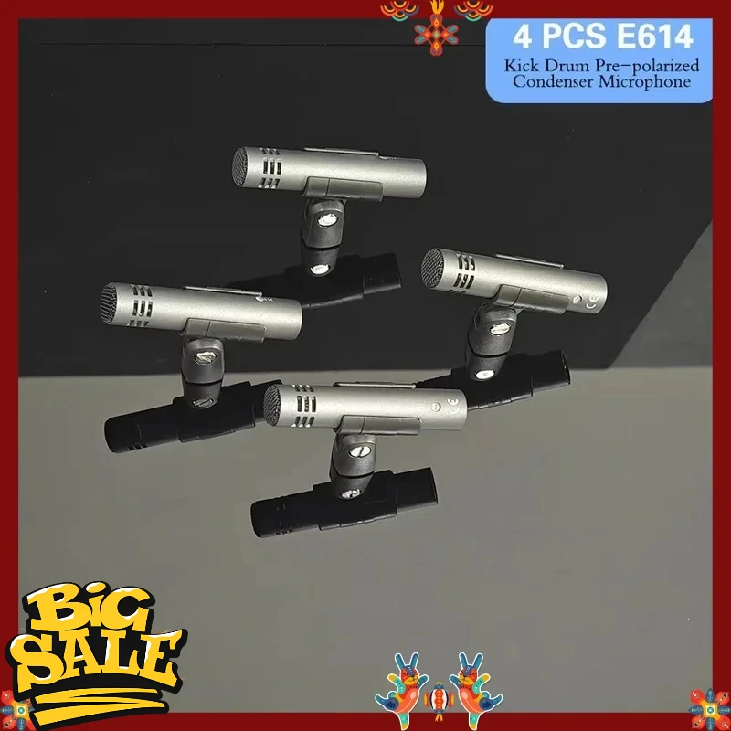 

Оптовая продажа 2026: Комплект из 4 гиперкардиоидных конденсаторных микрофонов серии Evolution 600 E614 для деревянных духовых инструментов — ХИТ ПРОДАЖ
