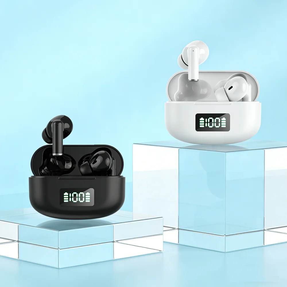 New TWS Bluetooth Earphones Wireless Sports Stereo In-Ear Noise Headphones Comfortable Bluetooth Earbuds For All Smartphones