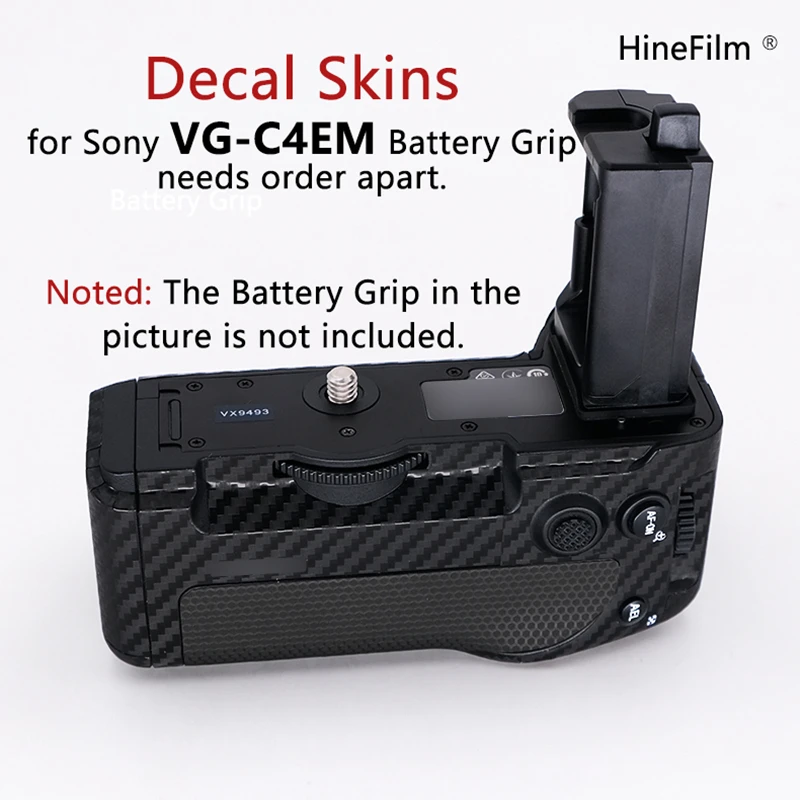 

VG-C4EM A7SIII A7IV A7RIV A1 A9II Handle Camera Sticker Wrap Film Skin For Sony A7S3 A7M4 A7R4 A7S III M3 A7 A7R IV M4 A9 M2 II