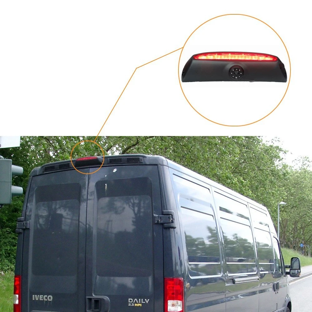 HD 720P Brake Light Camera for Iveco Daily/ Iveco Daily V 5 2008-2014,Stop Light Night Vision Rear View Backup Waterproof Camera