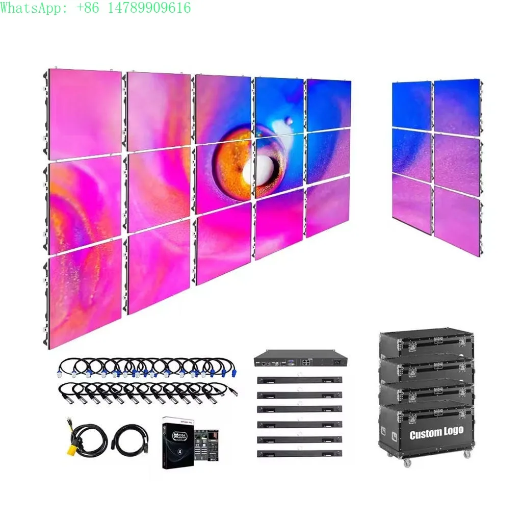 Outdoor Custom Waterproof LED Roll-up Display ScreenRental Full Color 500x500/500x1000 Cabinet P2.97/3.91/4.81/Indoor And Outdoo