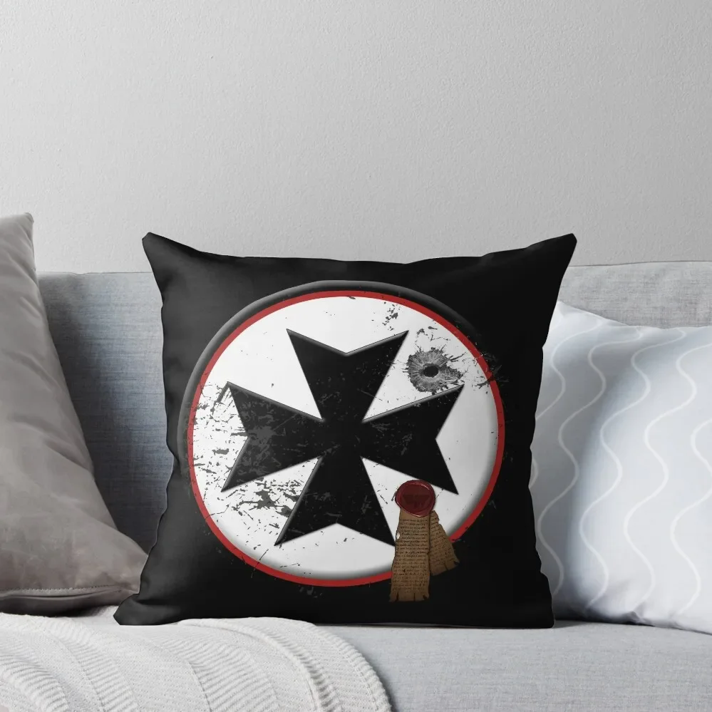 

Black Templars Symbol Throw Pillow Pillowcase Cushion Custom Cushion Photo Room decorating items Pillow