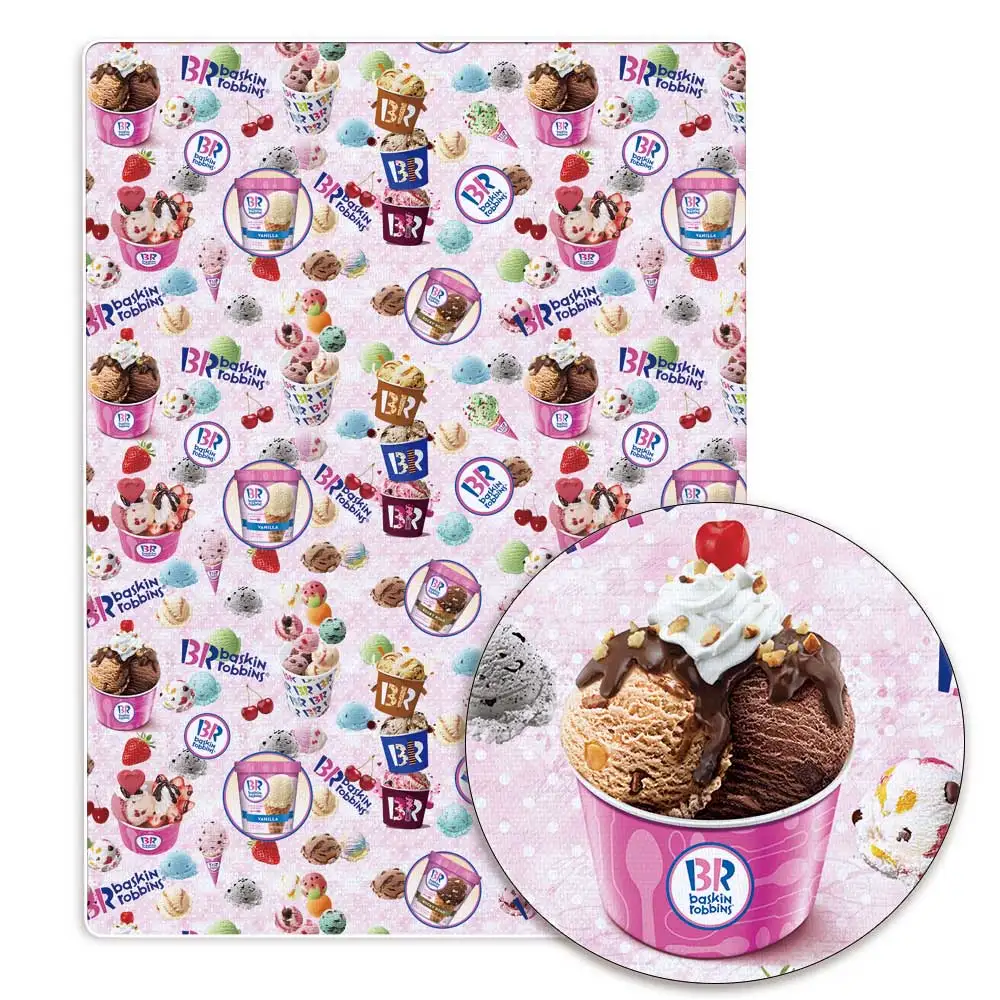 Cartoon ice cream Hot DIY handmade sewing patchwork quilting baby dress home sheet 140cm printed fabric sewing kids fabric