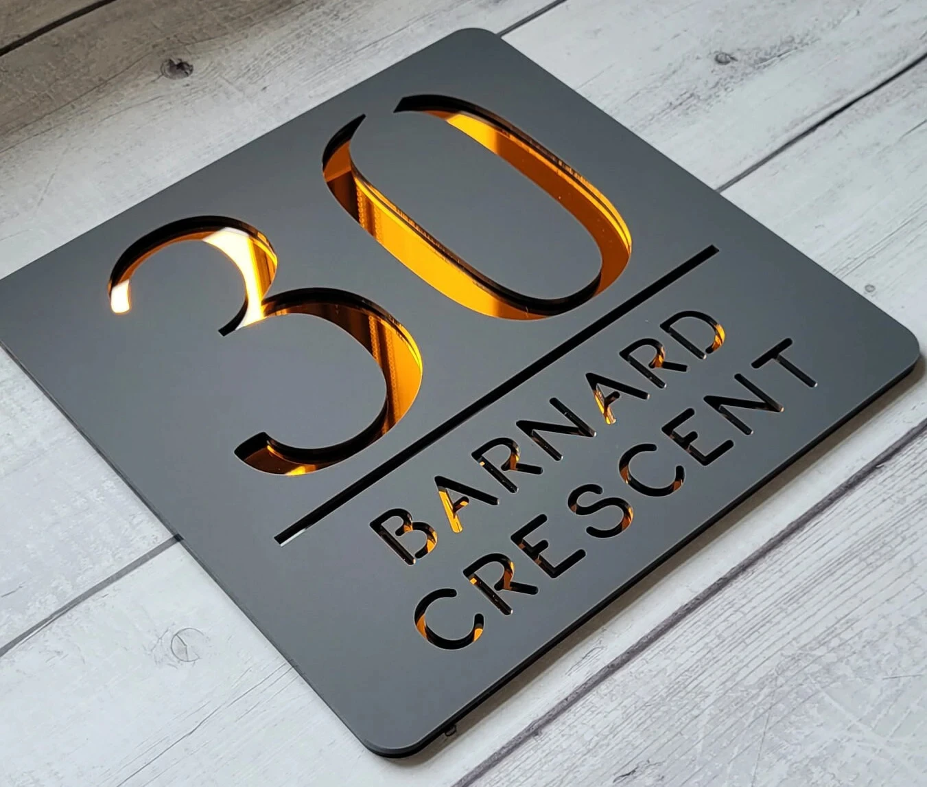 

Personalized Custom Acrylic House Numbers Sign Door Address Street 3D Number Plaques Outdoor Name Decor Plate