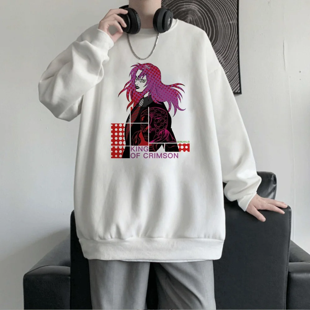 Diavolo Anime Sweatshirts JoJo’s Bizarre Adventure Manga Graphic Oversize Men Pullover Tracksuit Women Top Winter Couple Clothes