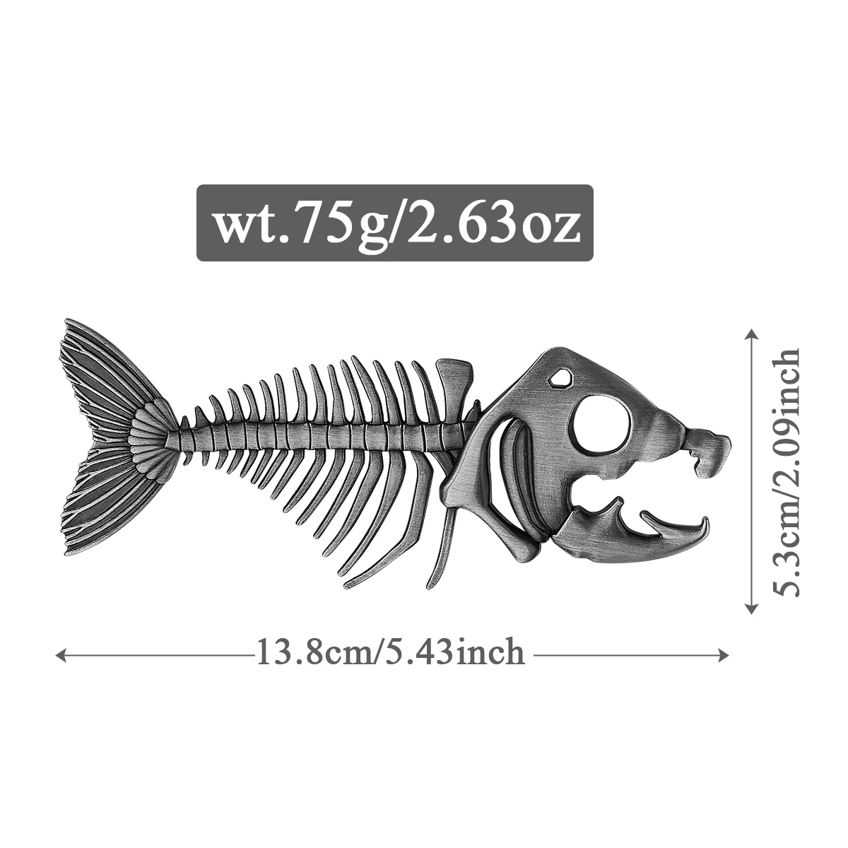 Fishbone Shaped Bar Tool for Home Bar Bronze/Grey Black Retro Fish Skeleton Bottle Opener Gift for Beer Lovers, Fishing Fans