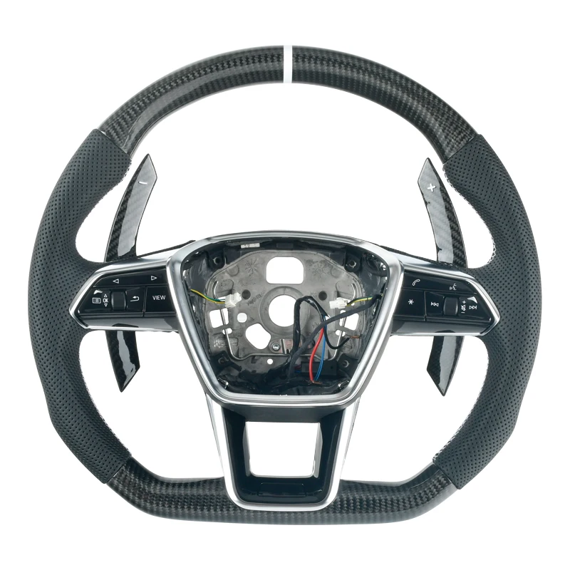 

2020 + Carbon Fiber Steering Wheel C8 A6 S6 RS6 A7 S7 RS7
