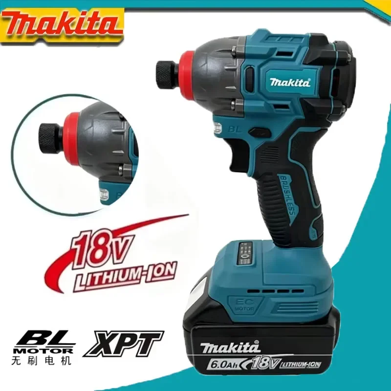 

Makita 18V 21V Brushless Electric Impact Screwdriver, Multifunctional Portable DIY Power Tool for Household and Industrial Use