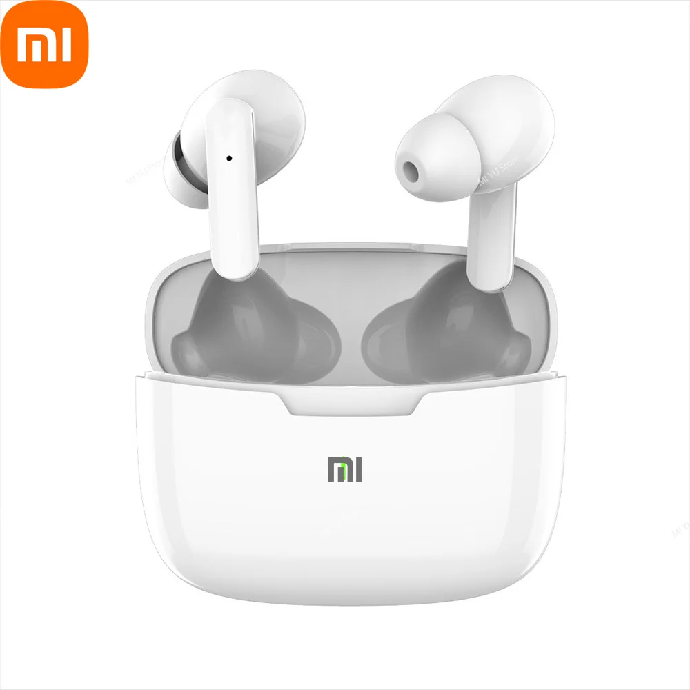 Xiaomi 이어폰 형 이어폰 무선 Bluetooth 스포츠 스테레오 헤드폰 마이크가있는 활동적인 삶을위한 편안한 Bluetooth 이어 버드