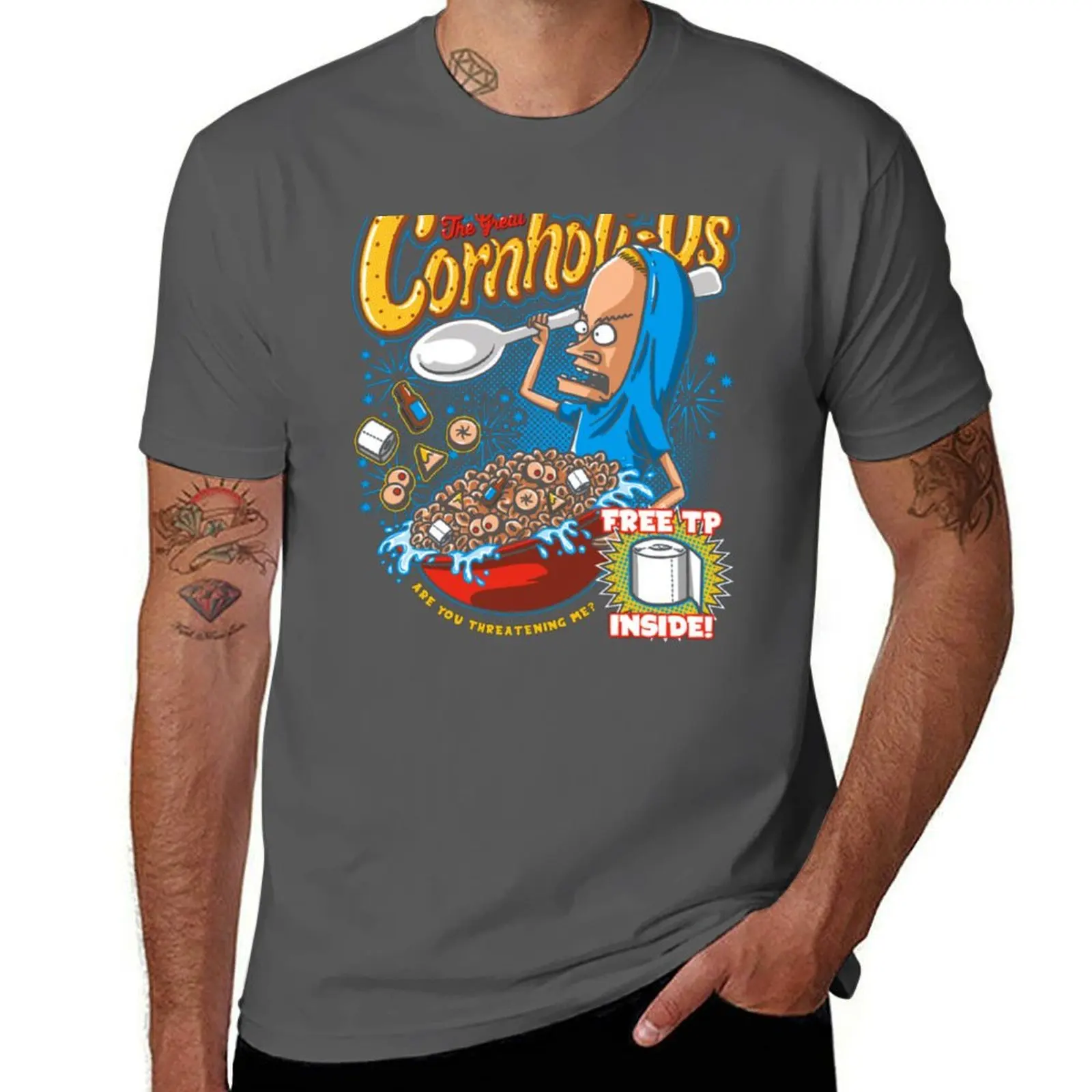 

Beavis Great The You me Threatening Cornholio Are T-Shirt Abstract Pattern Print Top