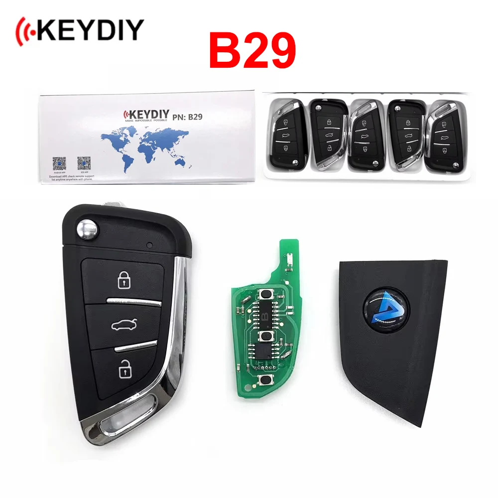 5PCS B29 3 button remote key KD B29 Remote Control Key for KD300 KD900 URG200 to produce any model remote for keidiy