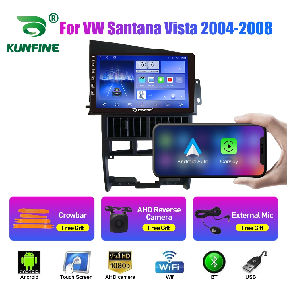 

Car Stereo for VW Santana Vista 2004-2008 Octa Core Android 10.0 Car DVD GPS Navigation Player Deckless Radio