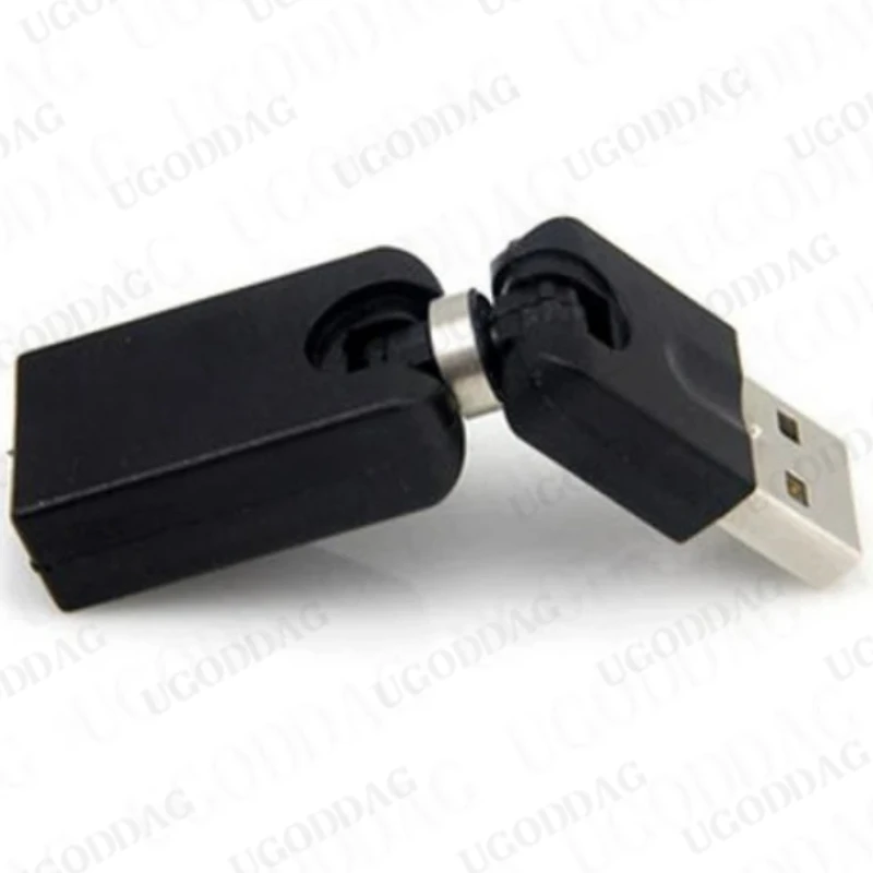 Rotating and Swivel Twist USB 2.0 Type A Male to Type A Female 360 Degree Rotation Angle Extension Adapter Convertor