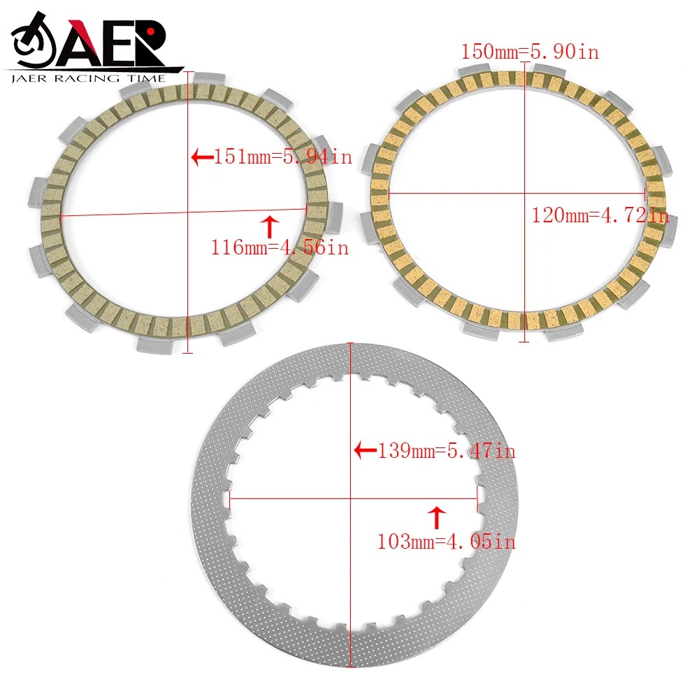 Clutch Friction Disc Plate Kit for Suzuki GSX600 GSX 600 750F GSX750F Katana GSX750W GSF 650 GSF650 GSF650S Bandit 650 S