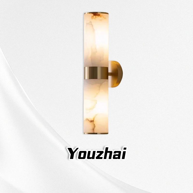 

Bedroom bedside marble wall lamp, simple, modern, light luxury, creative lighting, study, corridor, hotel room wall lamp