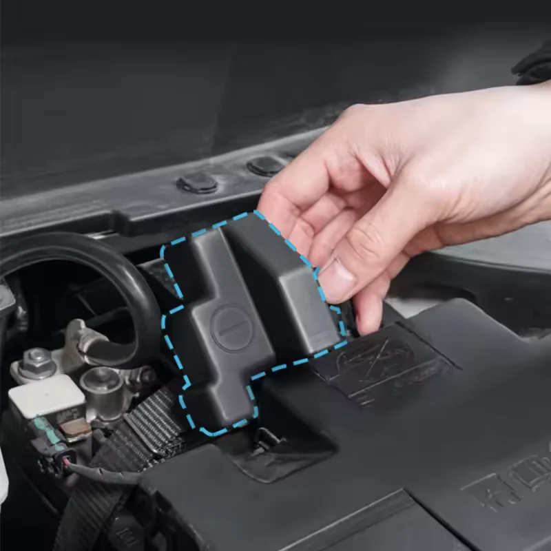 Car Negative Battery Terminal Protective CoverShell Waterproof Dustproof Antirust For Geely Manjaro Boyue L FX11 2024 2025