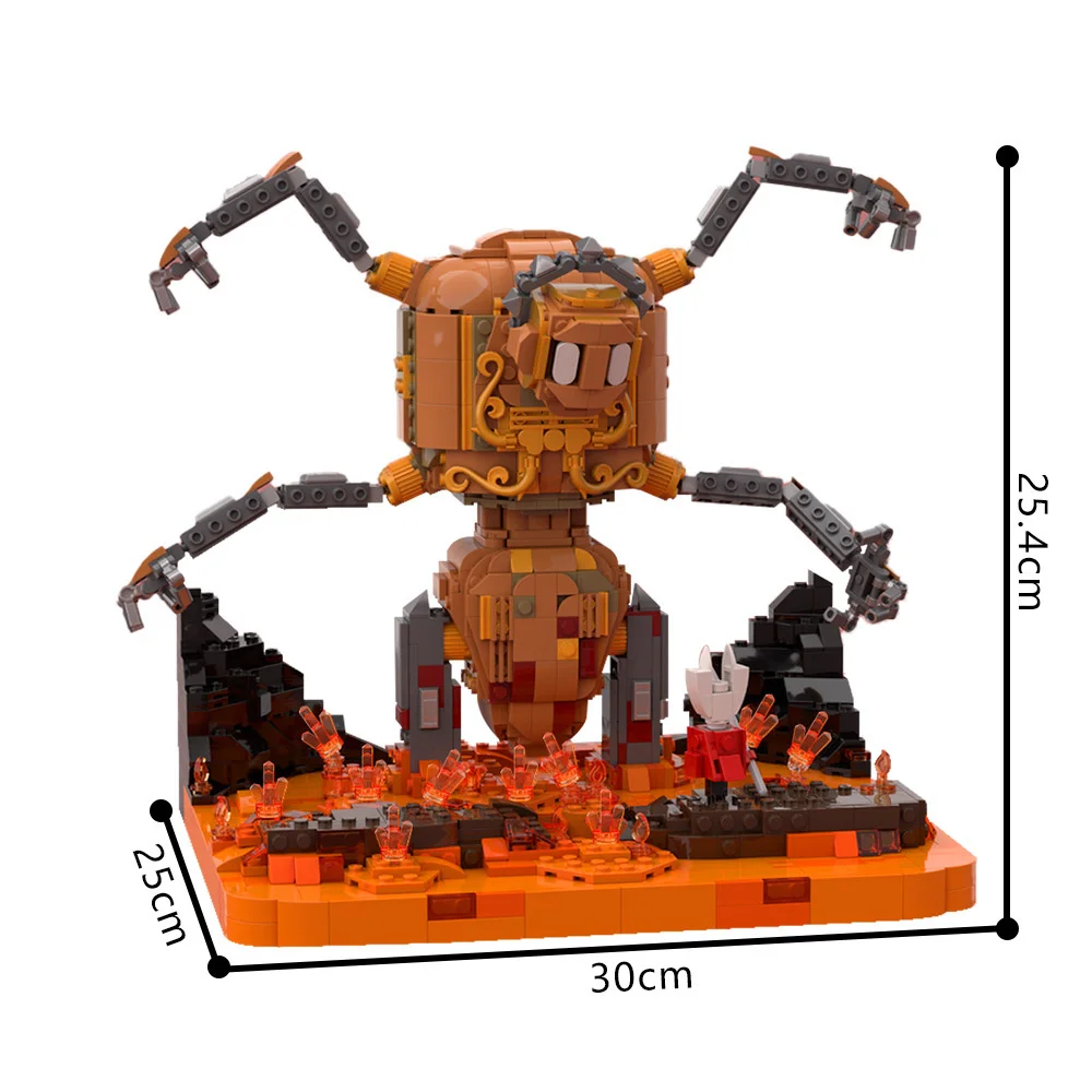 Oco cavaleiro silksong construção monstro blocos de construção conjunto modelo montado blocos de construção brinquedos das crianças boneca de plástico