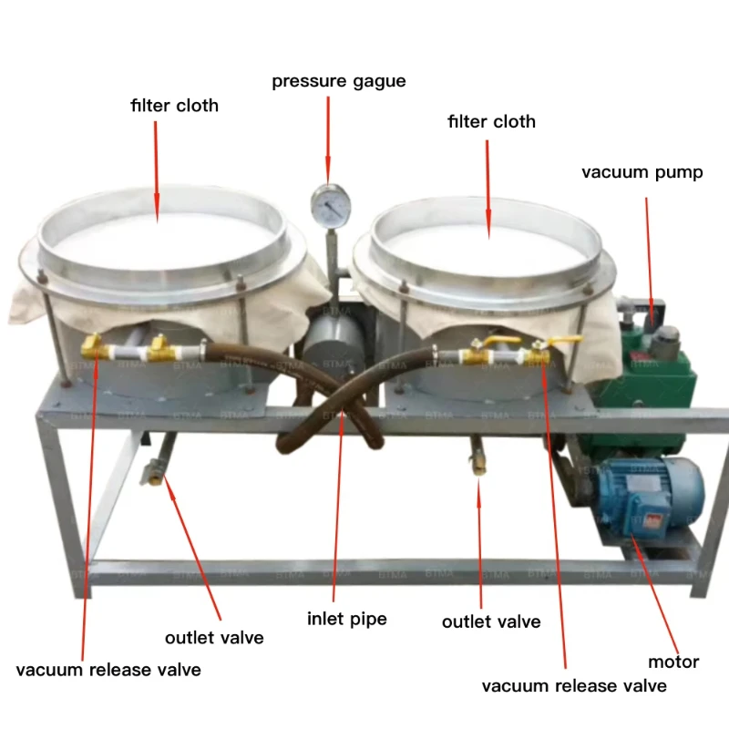 Vacuum Oil Filter Mustard Sesame Edible Oil Filter