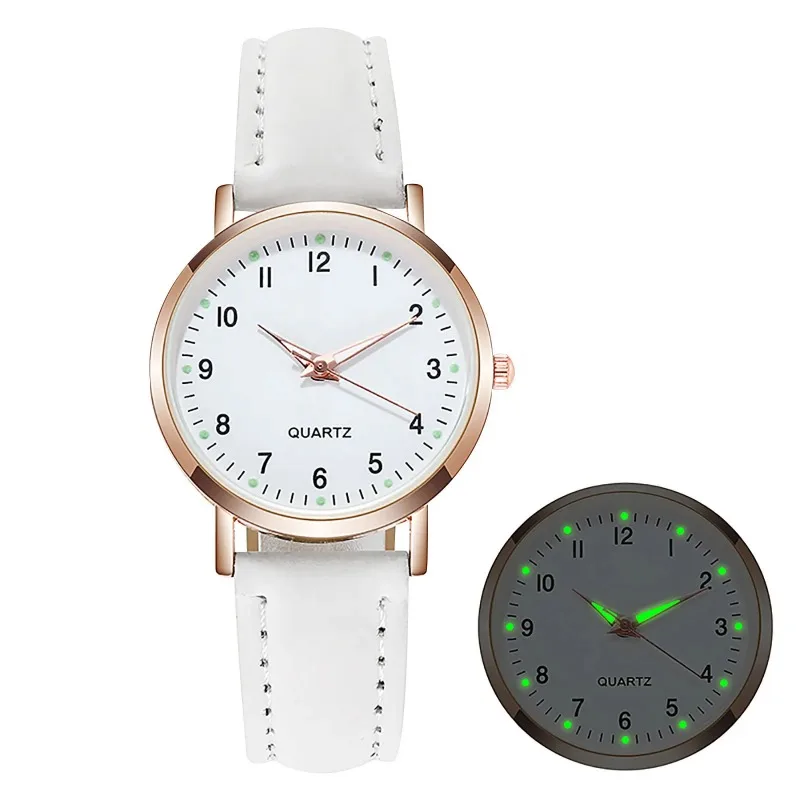 Luxury Design Women's Watch Glow-in-the-dark Digital Watch Leisure Square Women's Analog Quartz Watch